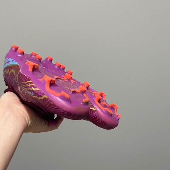 Nike Zoom Mercurial Cleats in Maroon and Gold Unisex Size 5 Soccer Cleats - Picture 12 of 14